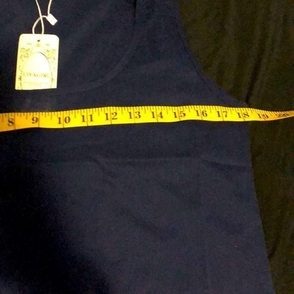 SALE 2for$15 NWT LIVAGIRL Navy Lightweight Summer Tank Formal - Picture 6 of 6